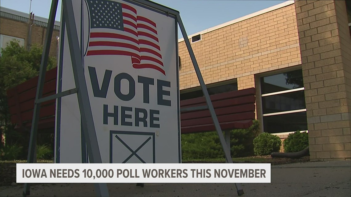 Iowa polling places working on training new poll workers ahead of the