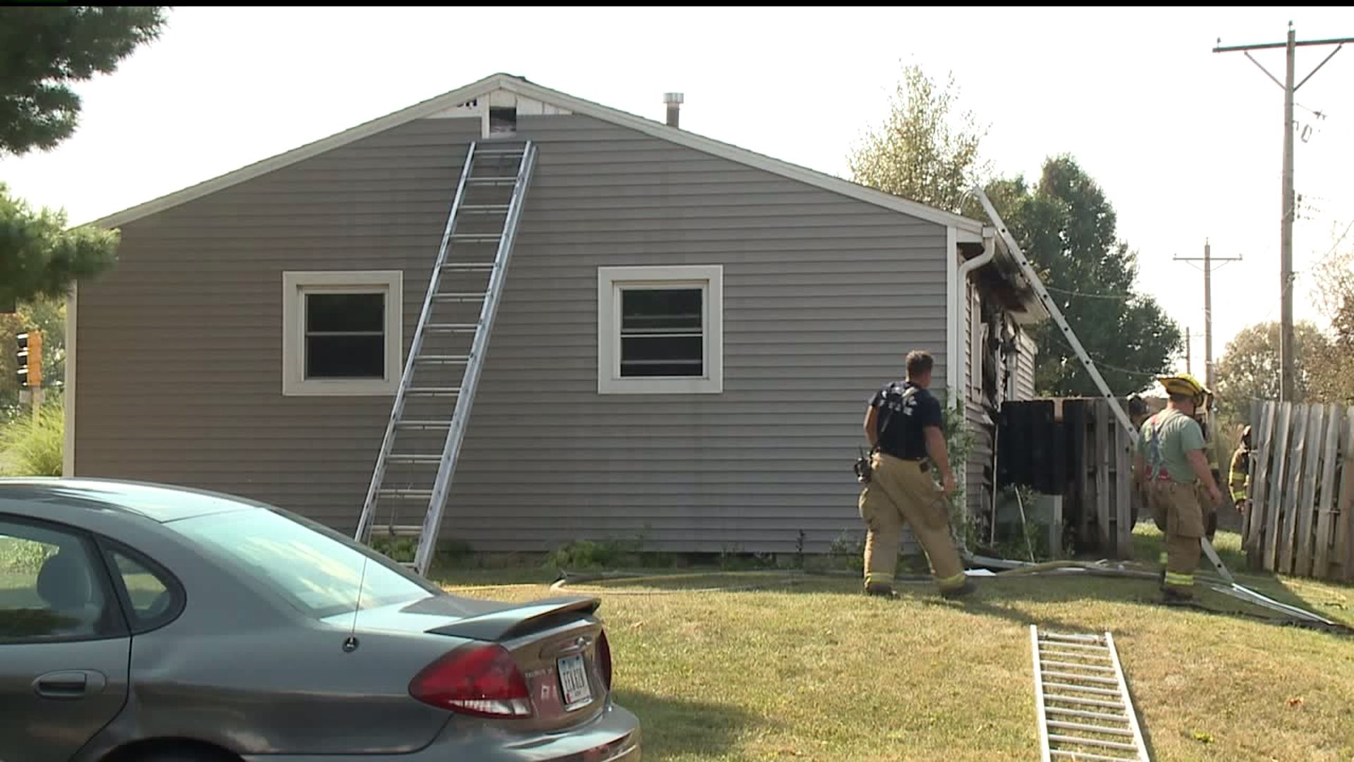 Bettendorf home catches fire