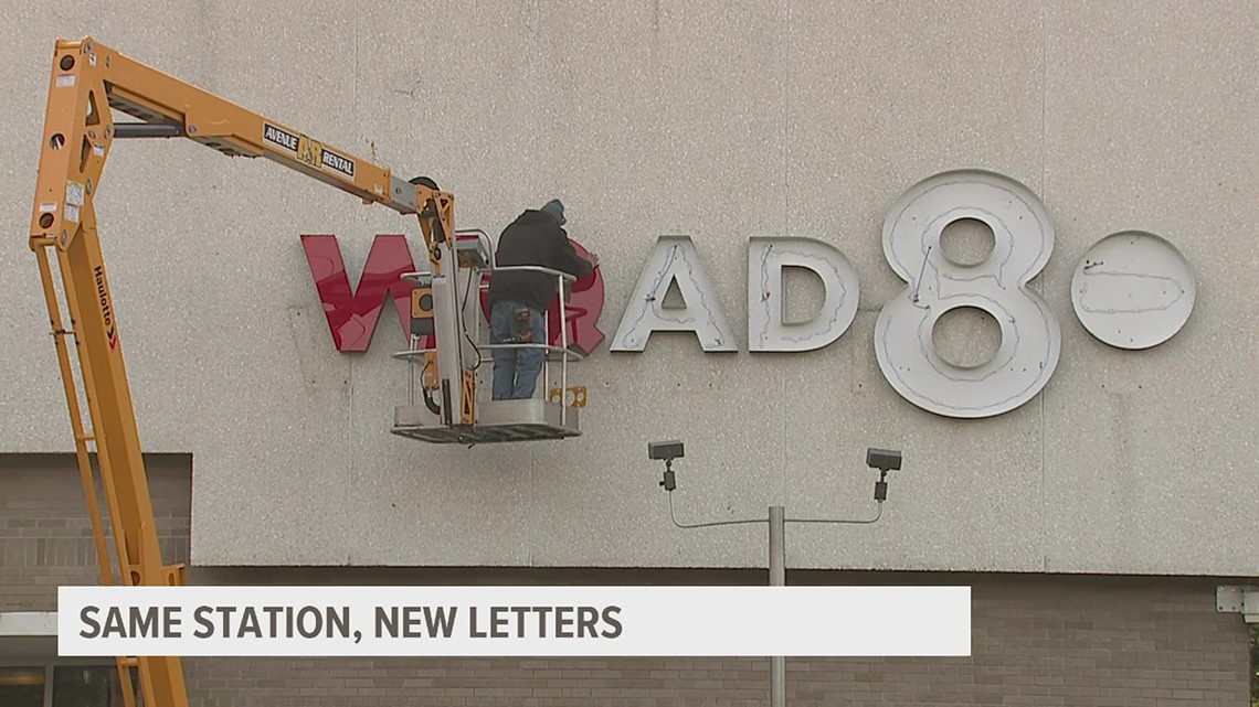 Out With The Old And In With The New: WQAD Replaces Building Logo After ...