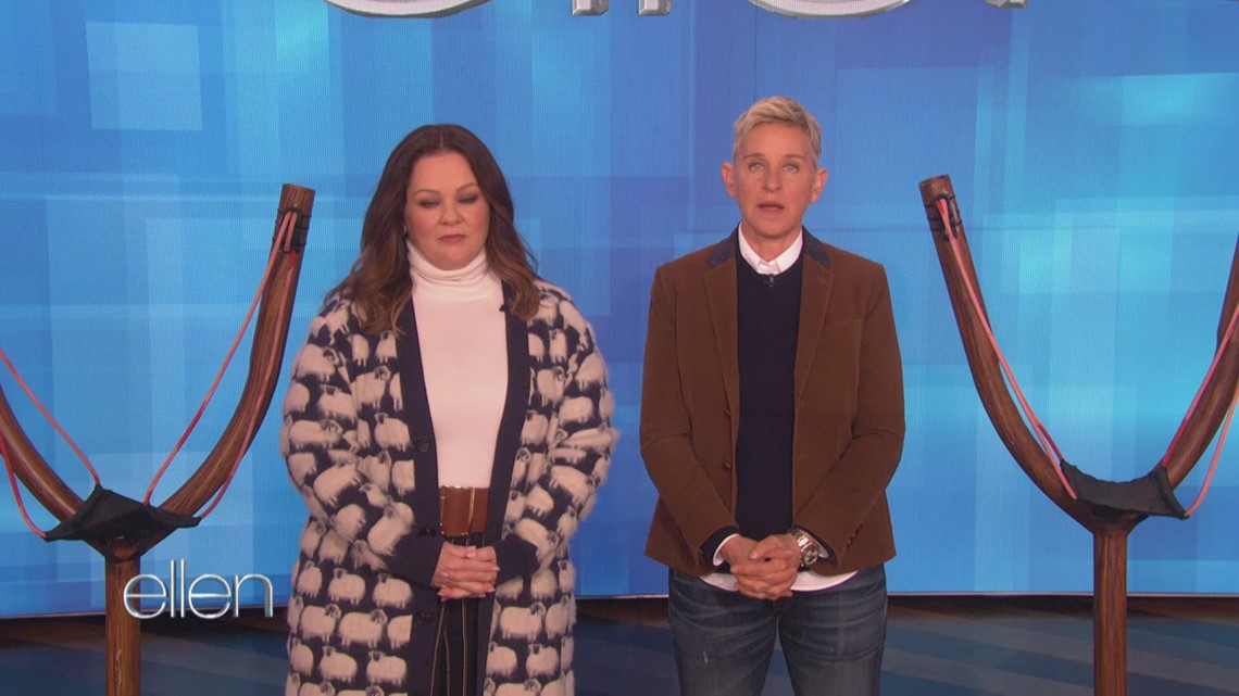 Melissa McCarthy and Ellen Take Aim at Average Andy in 'Little Big Slingshots' | wqad.com