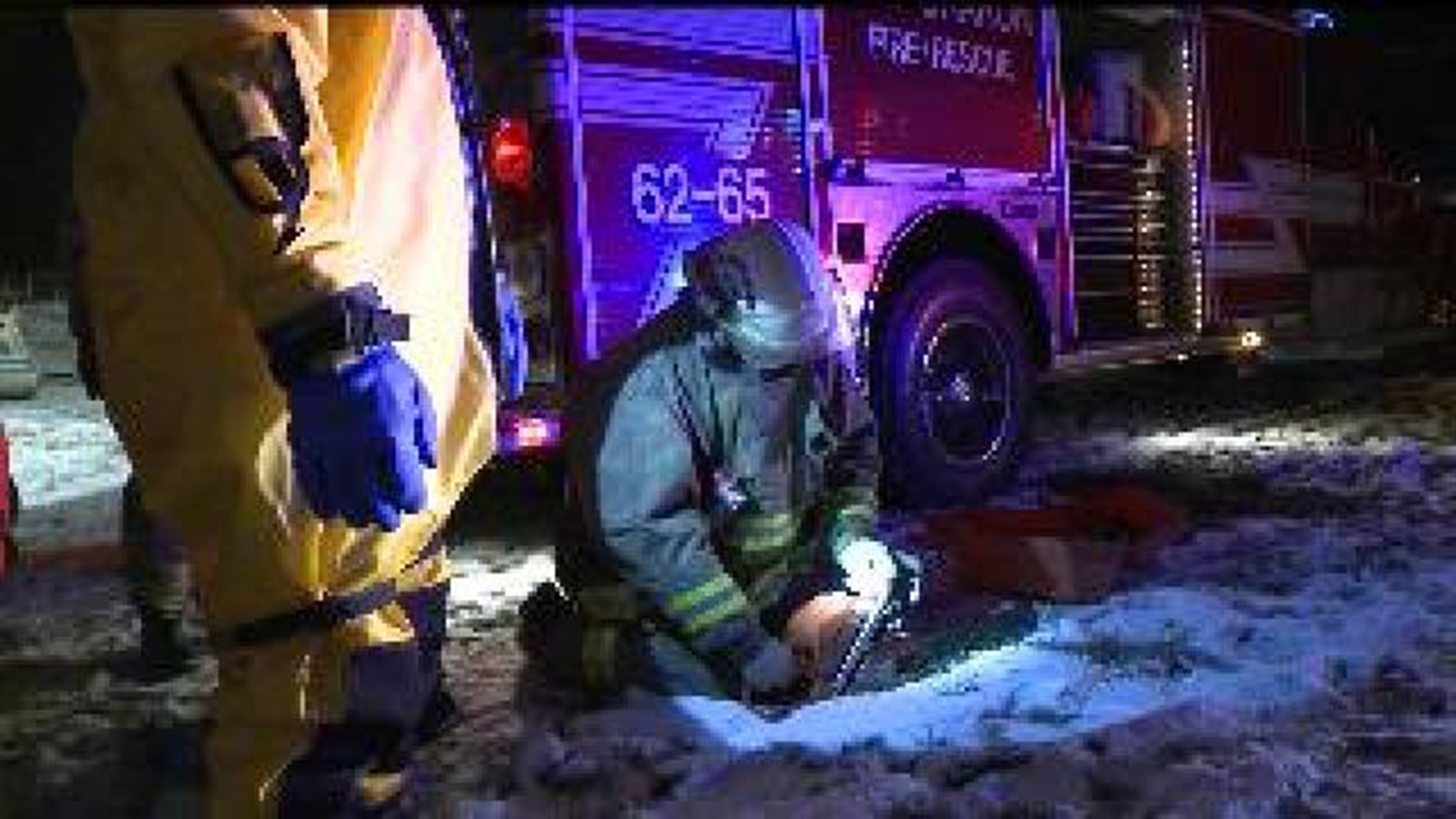 Crews search for man who fell through ice