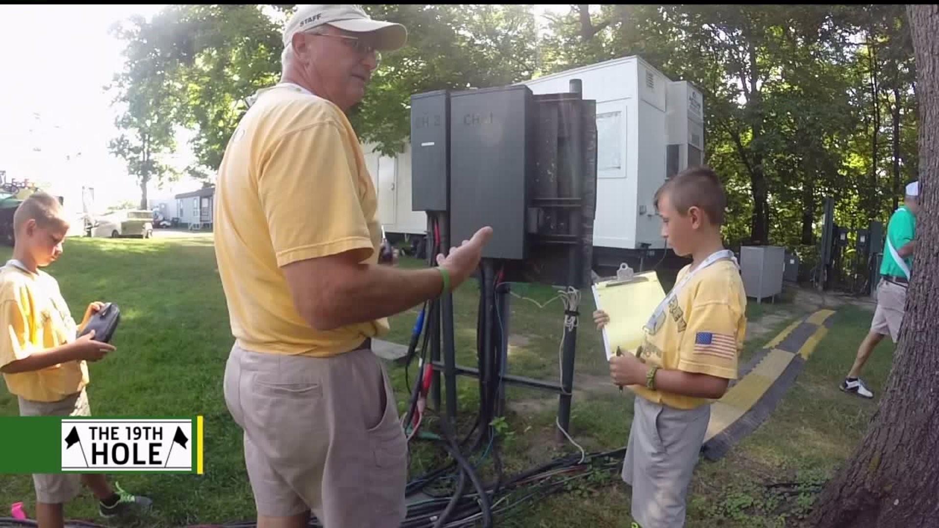 Family of electricians volunteer at the John Deere Classic