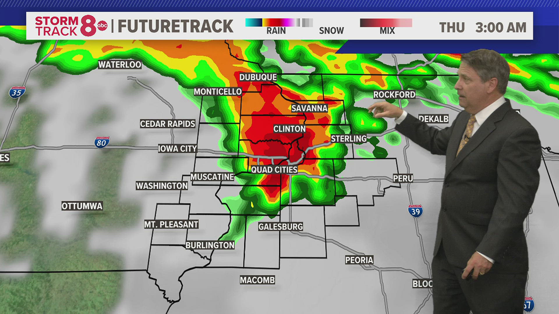 Shower/t-storms chances especially very late tonight