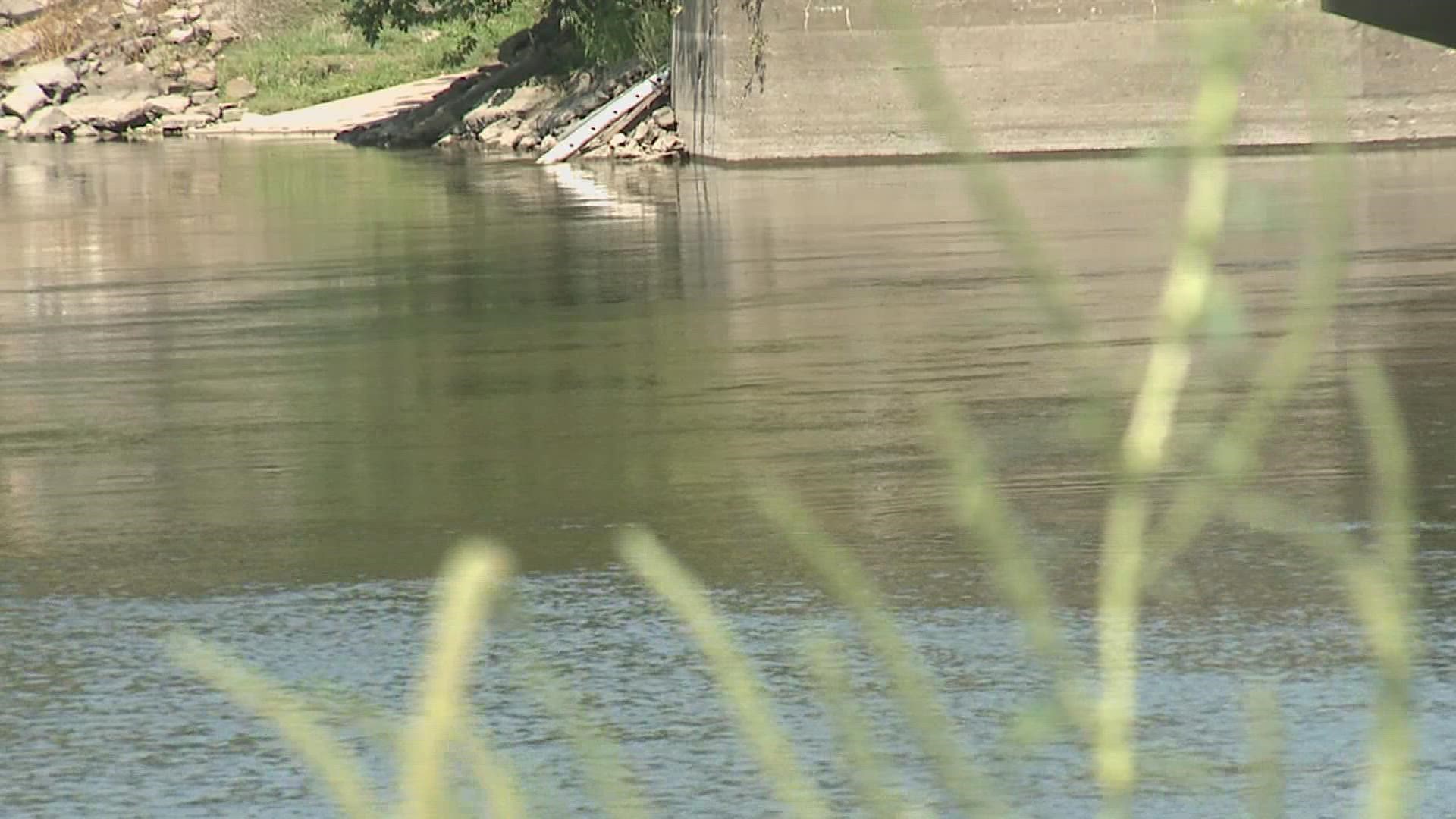 The river is expected to crest at 13.5 feet