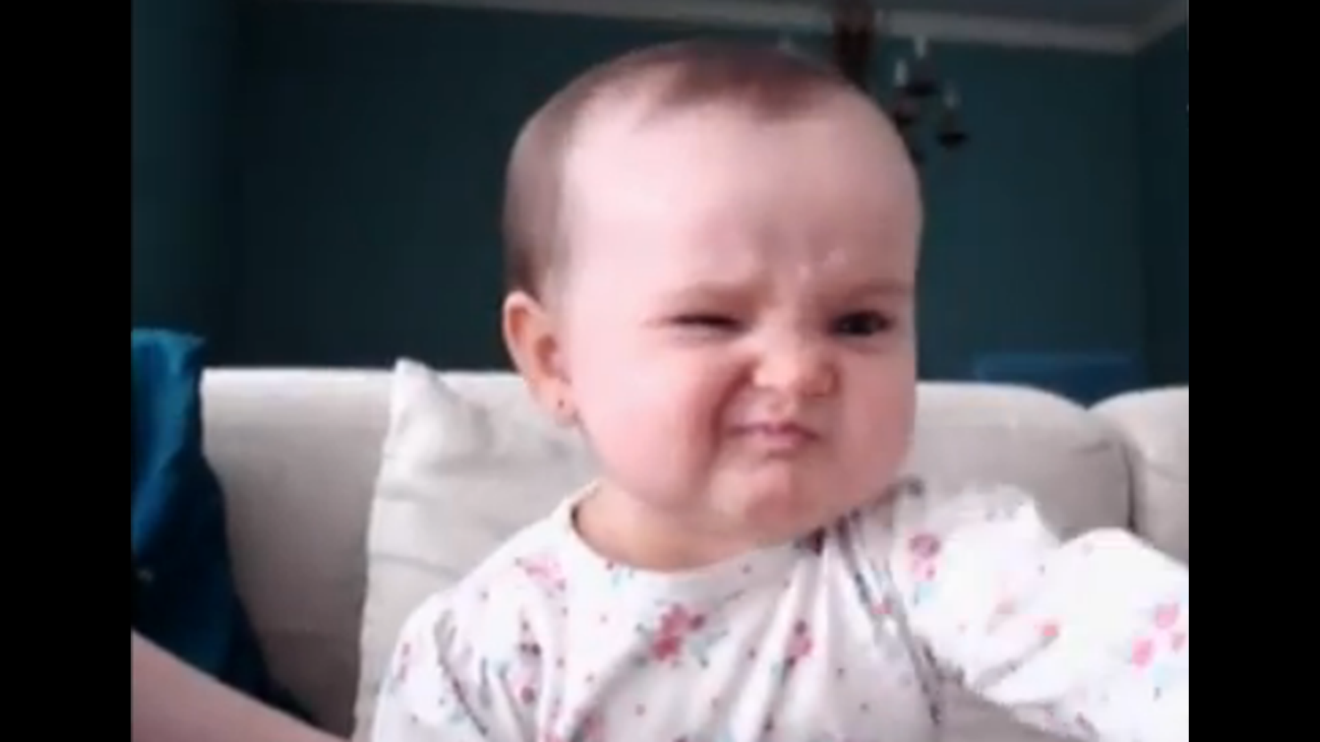 Viral Video Baby Girl Does The Stink Eye