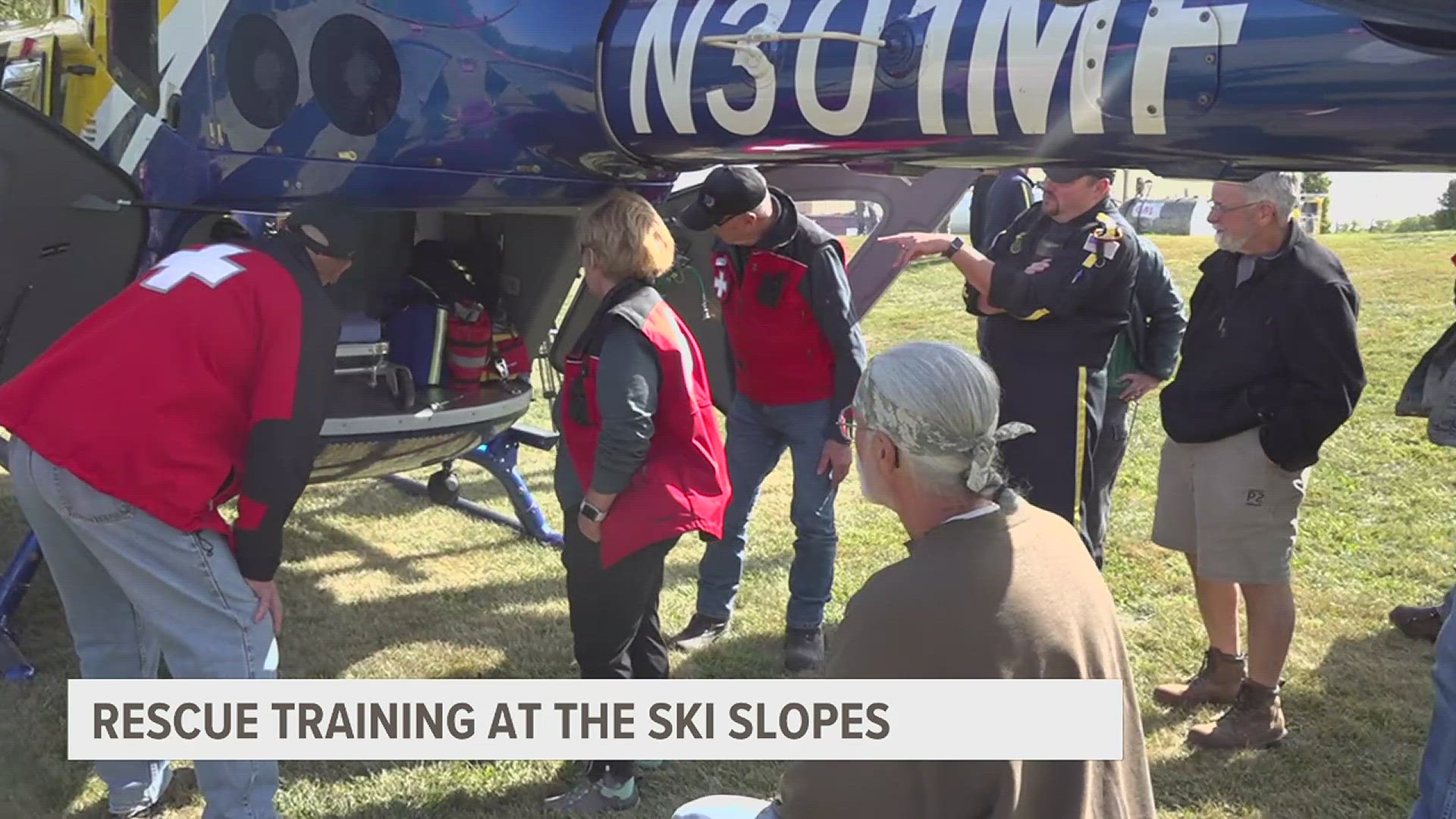 Andalusia's ski resort spent the morning on training its patrol team, learning first aid, ski lift rescue, and coordinating with a helicopter EMS crew.