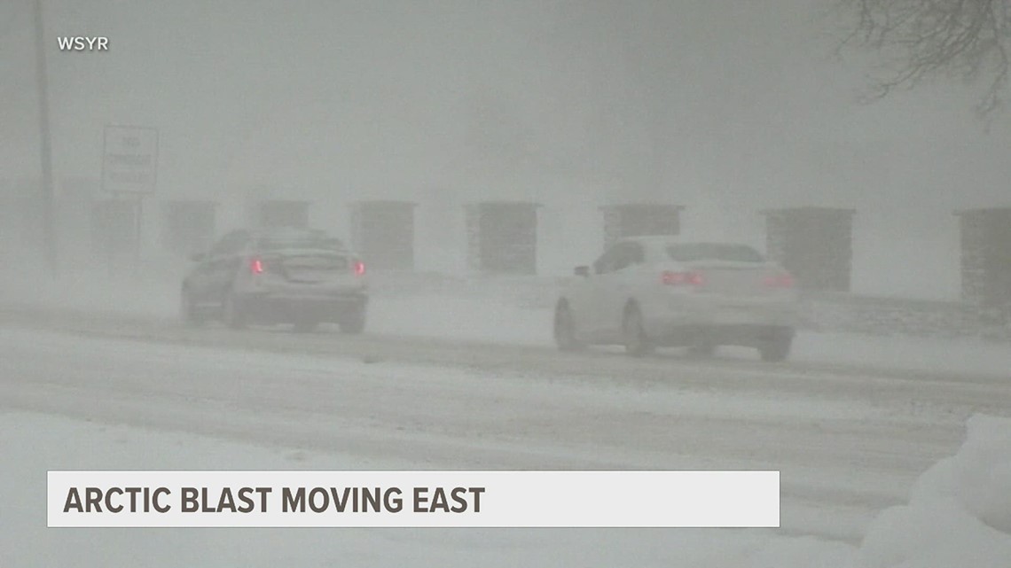 Lake effect snow creating dangerous snowy conditions from Ohio to New ...