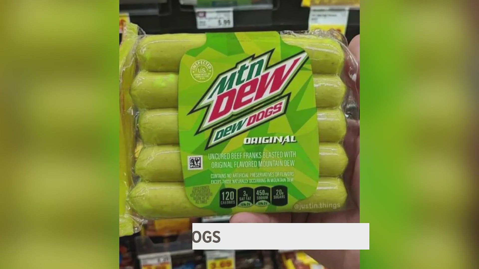 A photo of Mountain Dew-infused hot dogs ended up not being real. However, some people are allegedly boiling hot dogs in the soda.