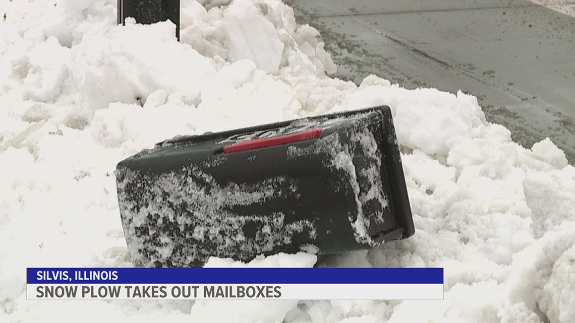 What to do if a snowplow hits your mailbox