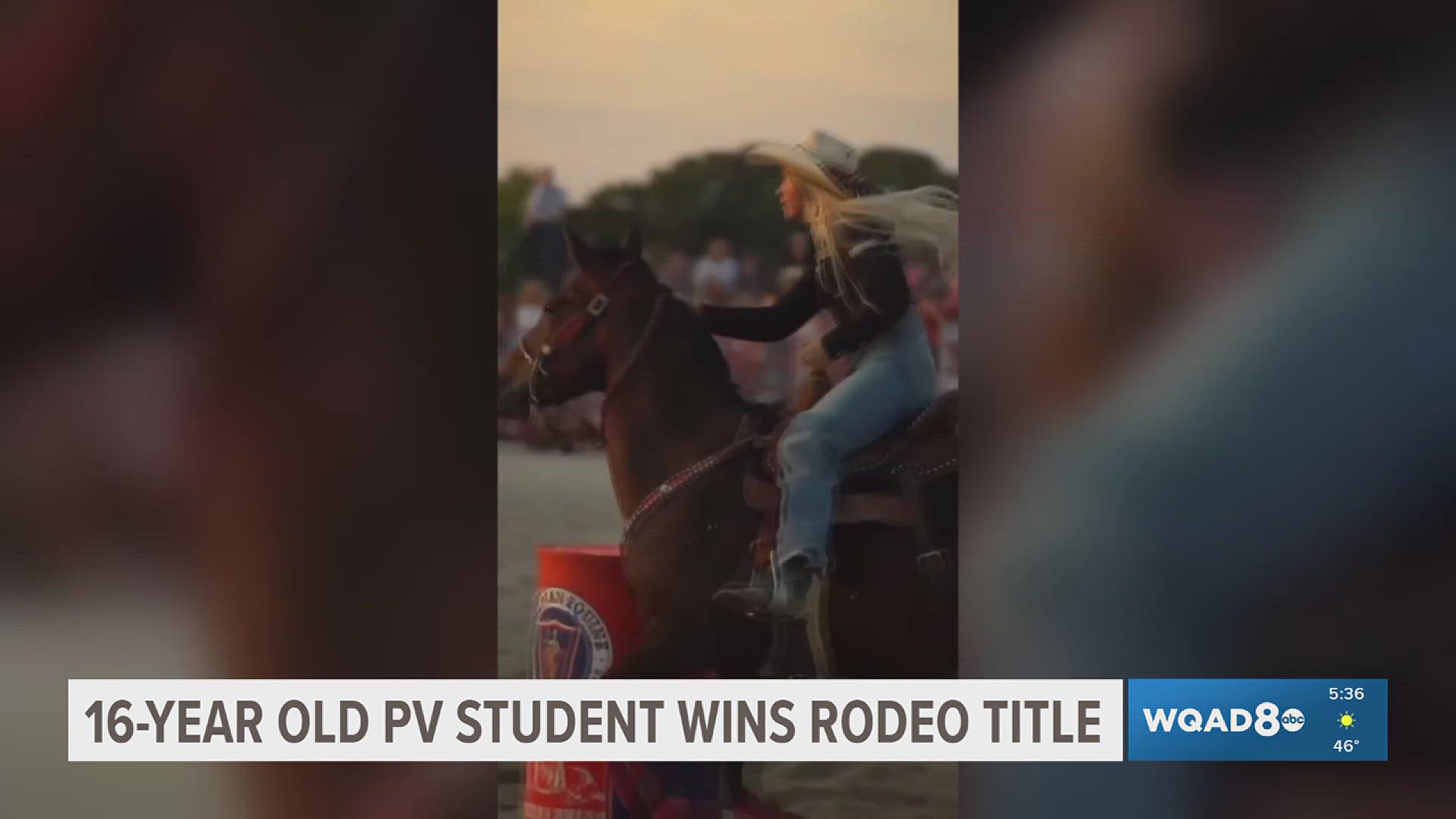 16 year old PV student wins rodeo title | wqad.com