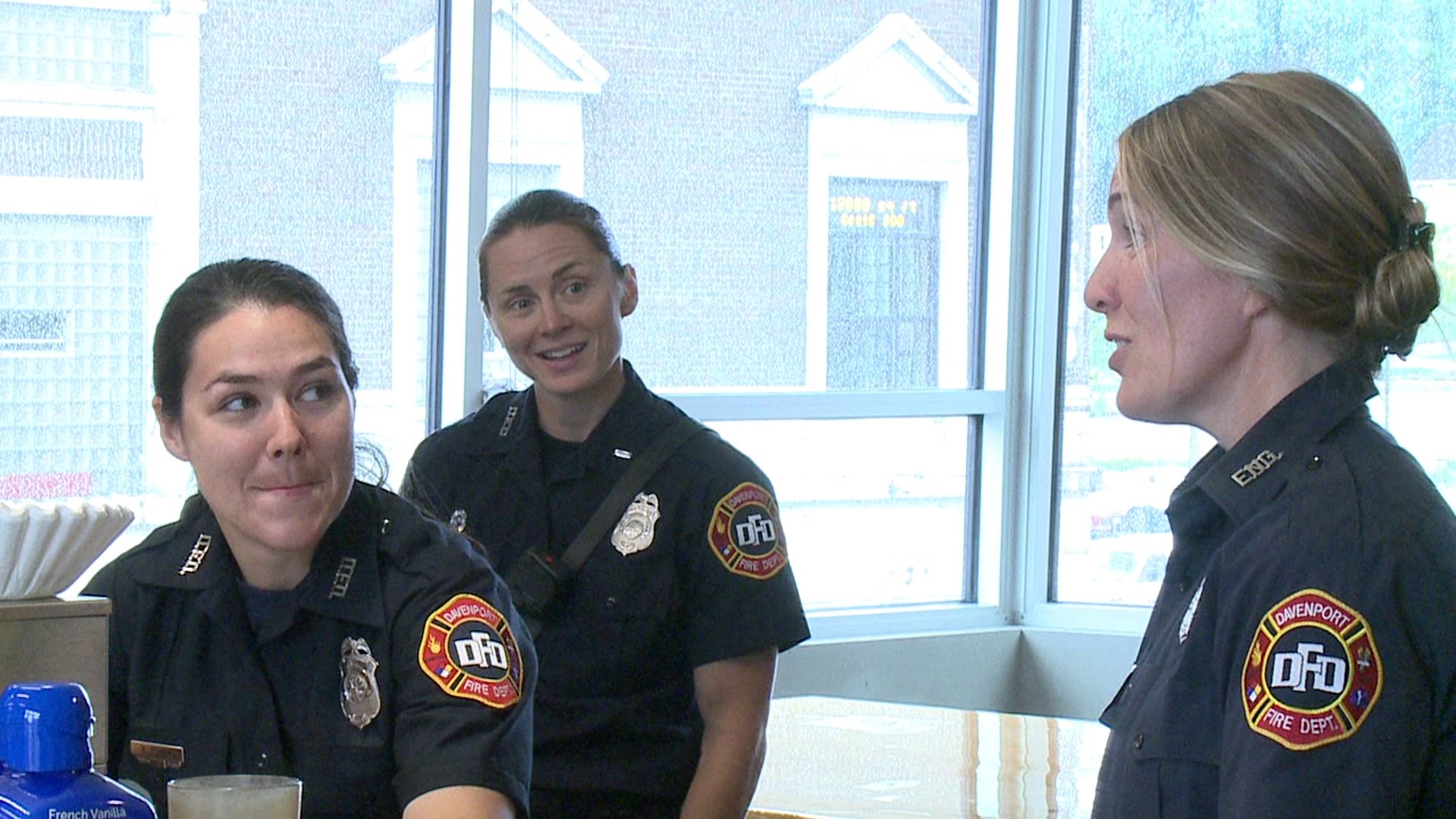 Davenport Fire makes history with female firegihters on shift