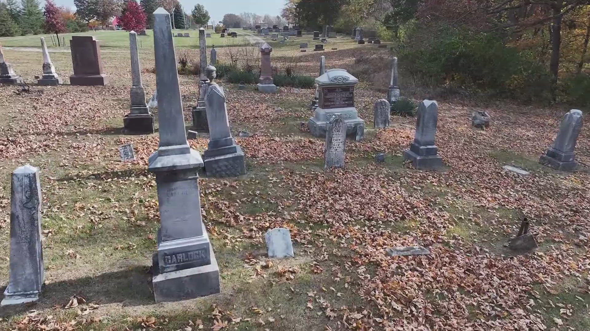 Back in the 1800s, legend has it local Democrats and Republicans established two separate cemeteries in the small central Illinois town of Carlock.