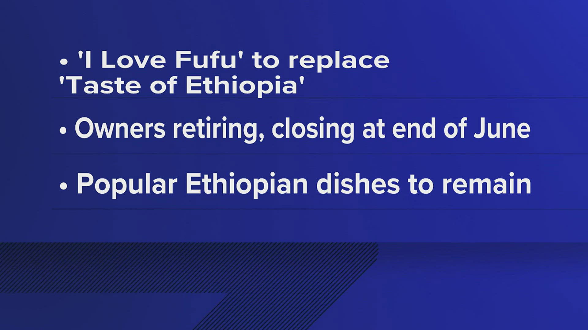 Several of the restaurant's signature dishes will be preserved when Iowa City-based African restaurant "I Love FuFu" takes over the location.