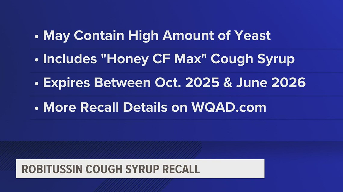 Robitussin cough syrup under recall