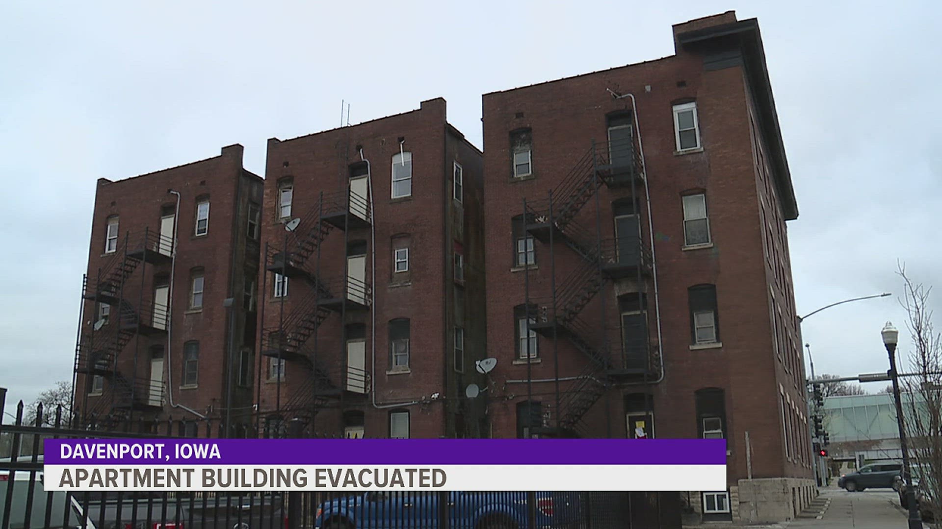 Engineers recommended the evacuation due to the conditions of a wooden wall believed to be of structural importance to the building.