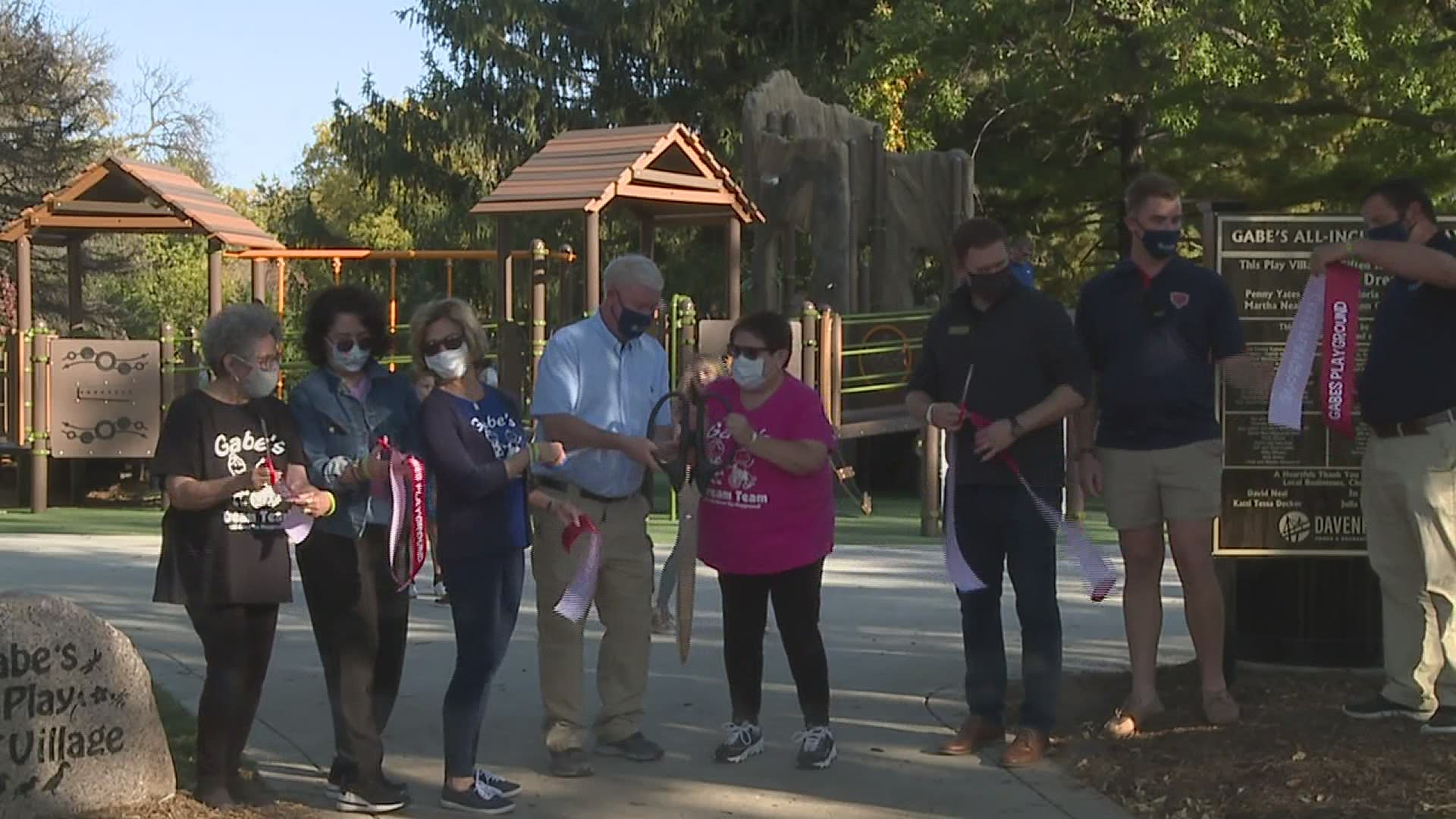 The ribbon-cutting ceremony to officially open the ability-inclusive park happened on Thursday afternoon.