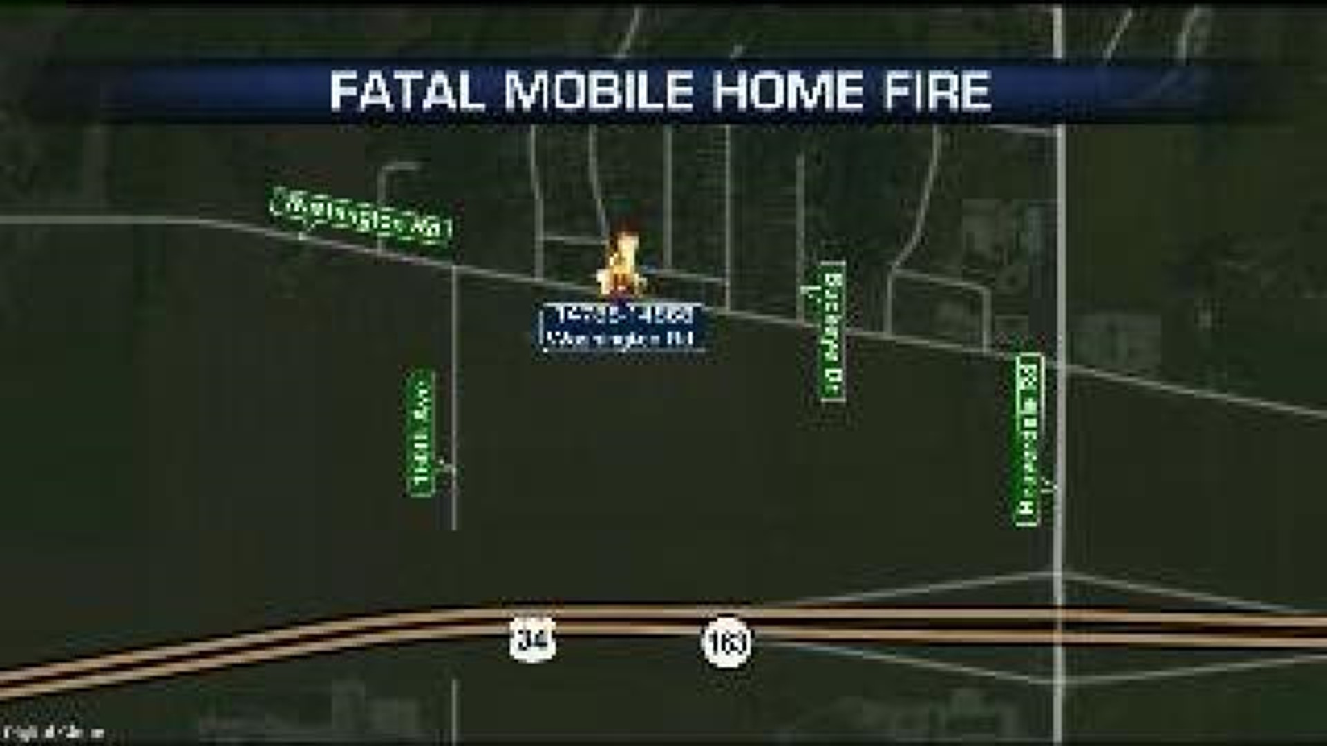 Man's body found inside burned mobile home