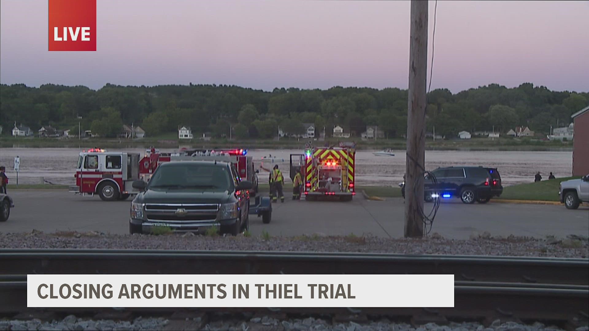 Jurors heard closing arguments today against a Pleasant Valley man accused of killing two people in a LeClaire boating crash in August 2020.