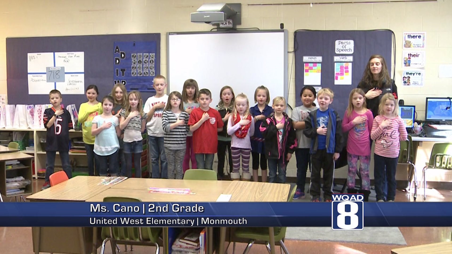 The Pledge from Mrs. Ms. Cano`s class at Monmouth United West Elementary