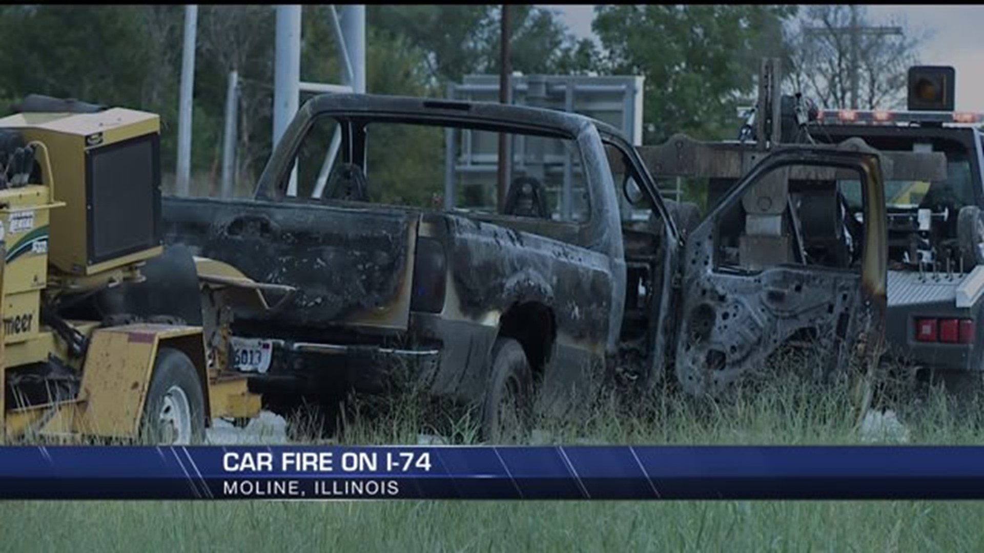 Car fire in Moline
