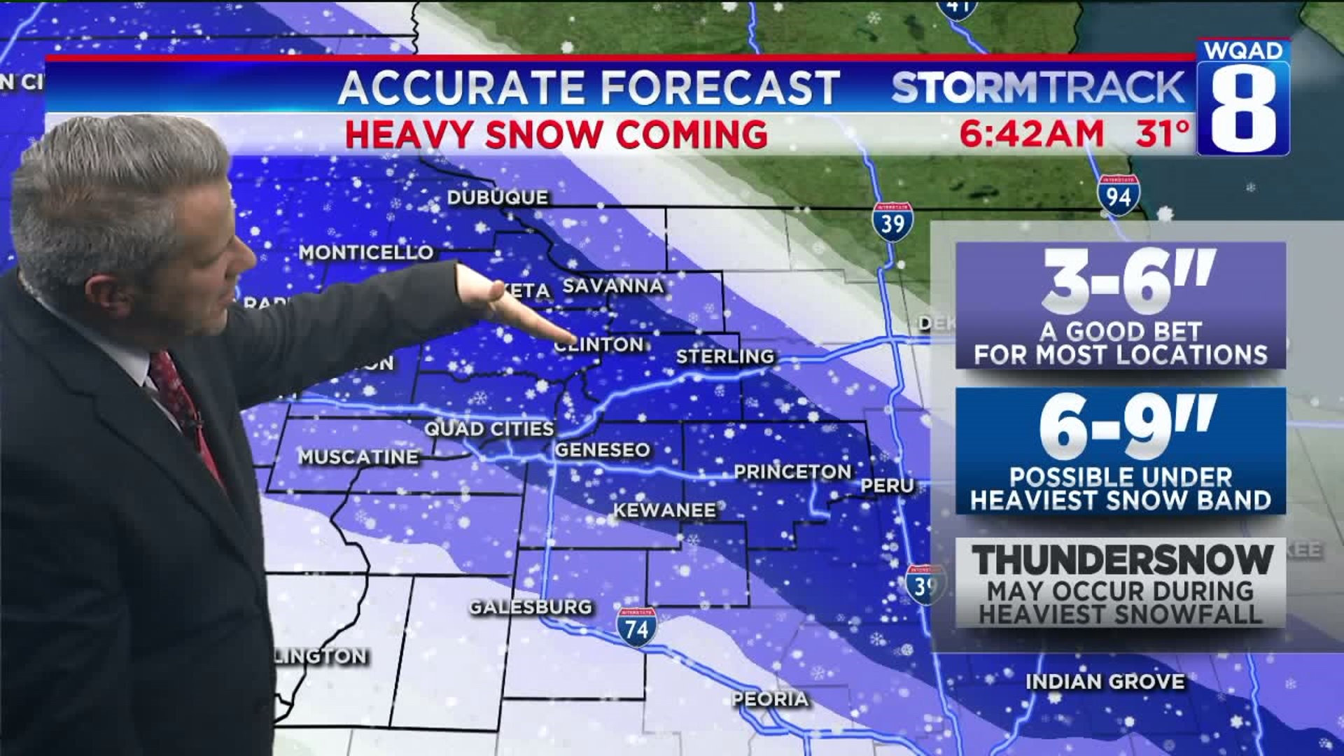 Eric has the accurate forecast for this weekend`s winter storm
