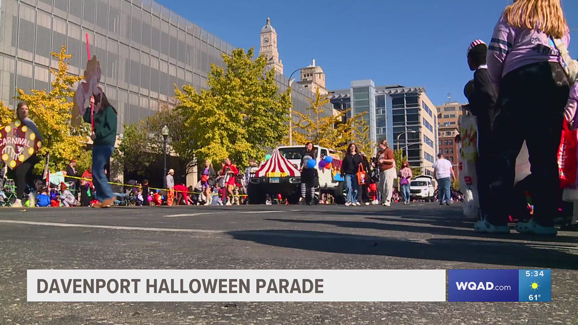 Thousands lined the streets of downtown Davenport for the annual event. 