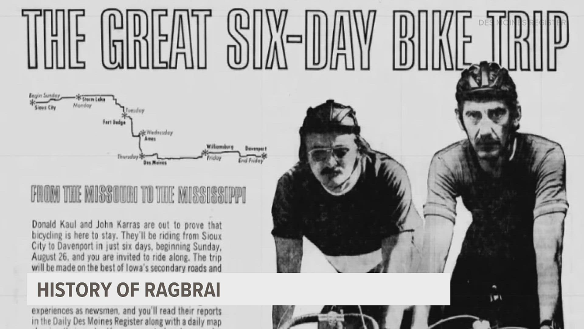 History of RAGBRAI revealed, growing to largest bike tour in the