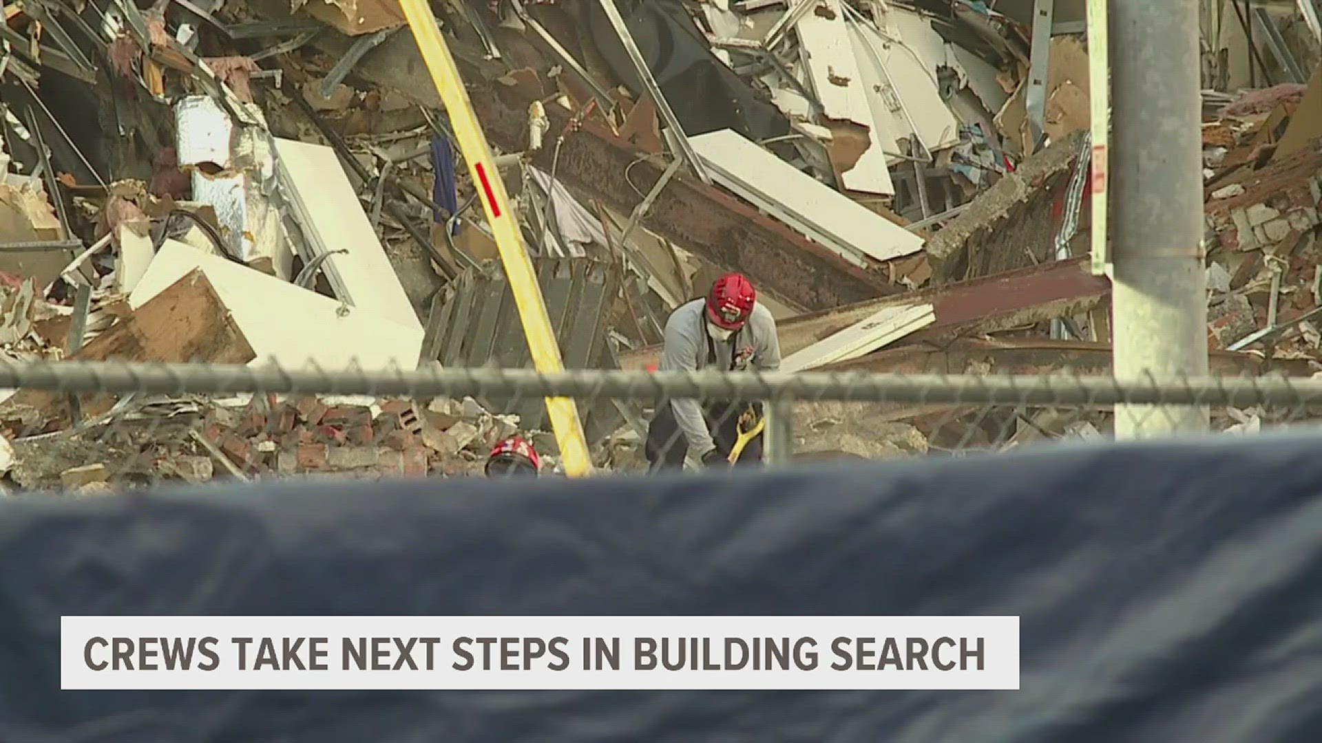Officials said Friday the building has been unstable and needed to settle before further action could take place.