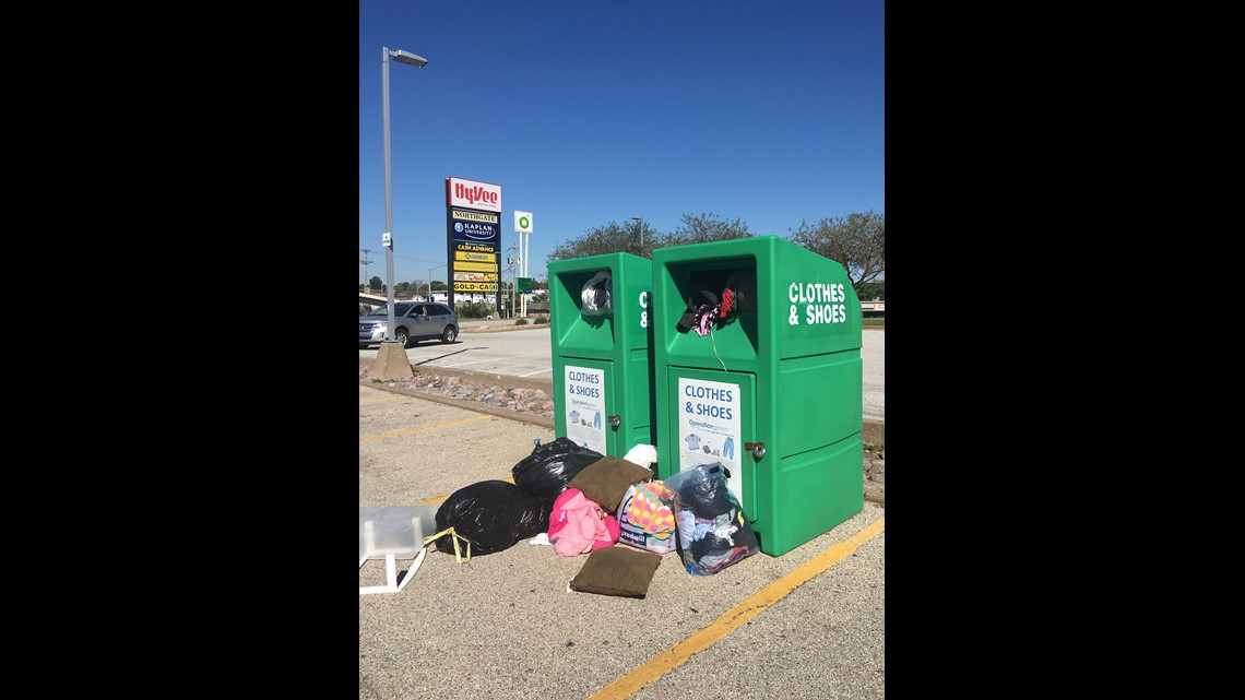 Uncollected donations prompts Davenport HyVee to move clothes