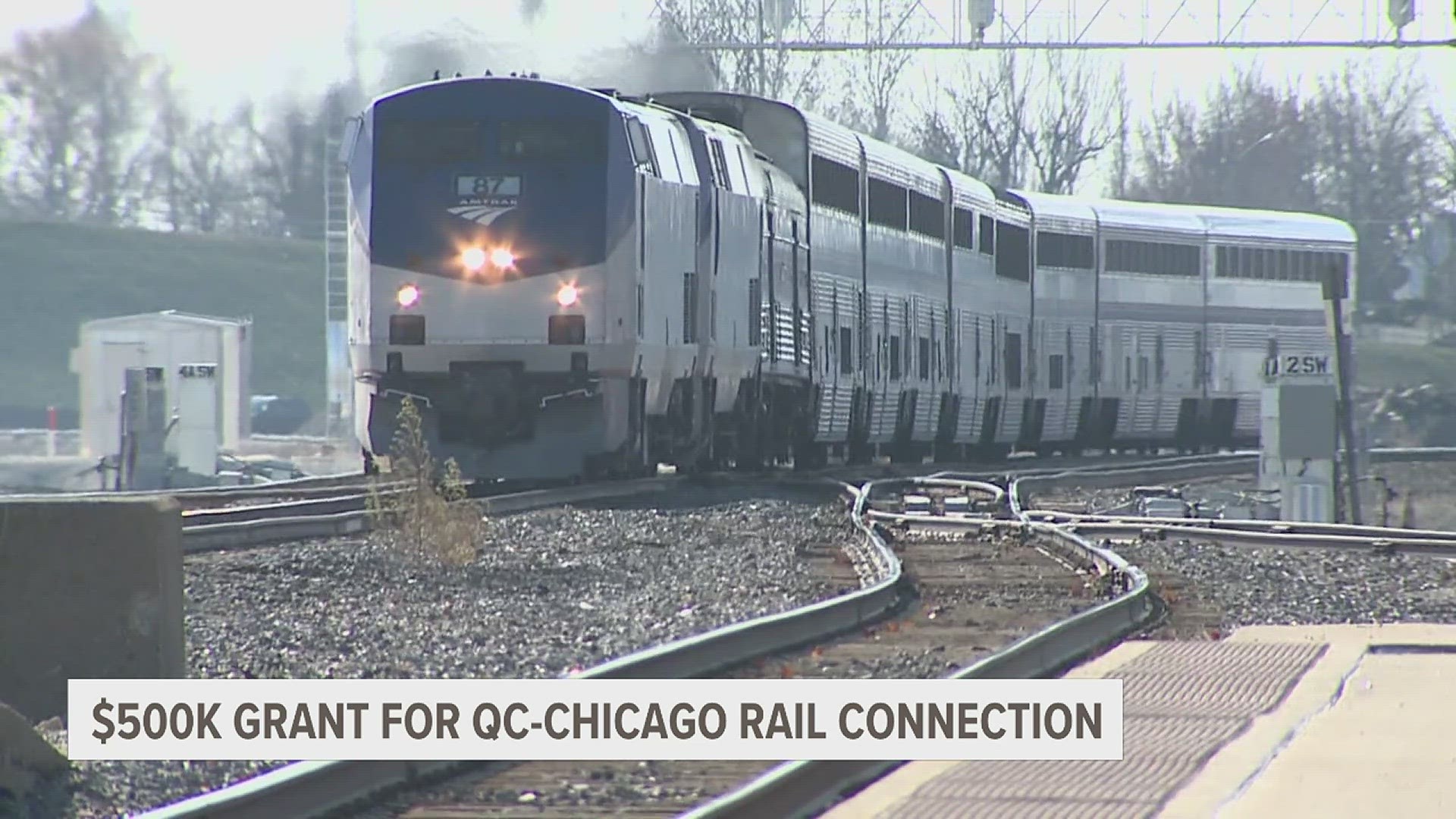 12 rail corridors in Illinois have received $500,000 for expansions and renovations, including the Chicago to Quad Cities corridor.