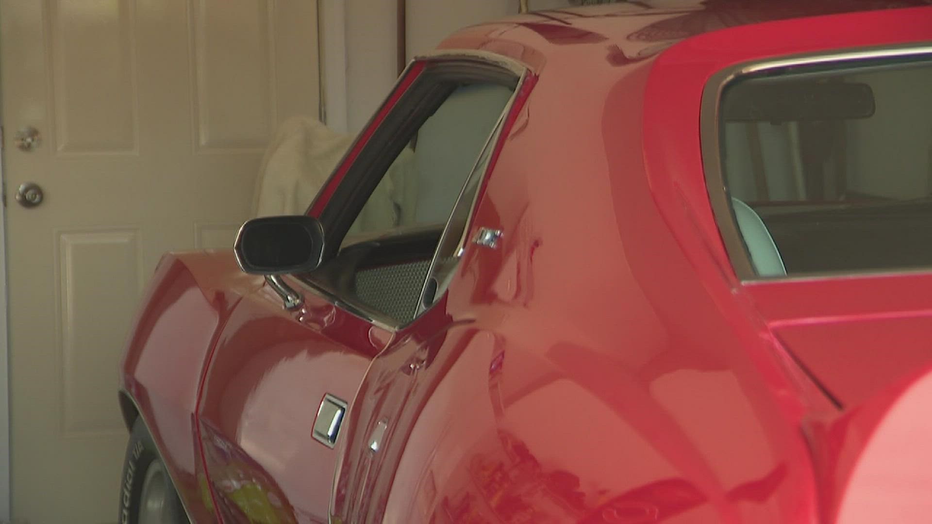 A Davenport neighbor jumped into a car to stop it from being stolen.