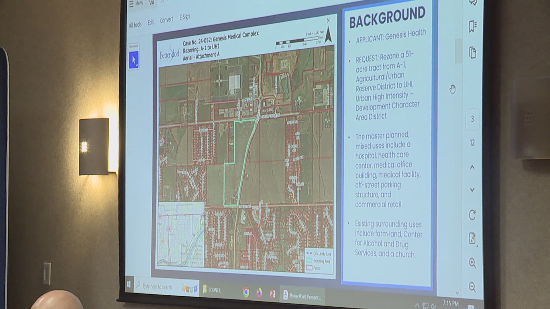 The new hospital from Genesis Health Systems would be located near the TBK Bank Sports Complex.