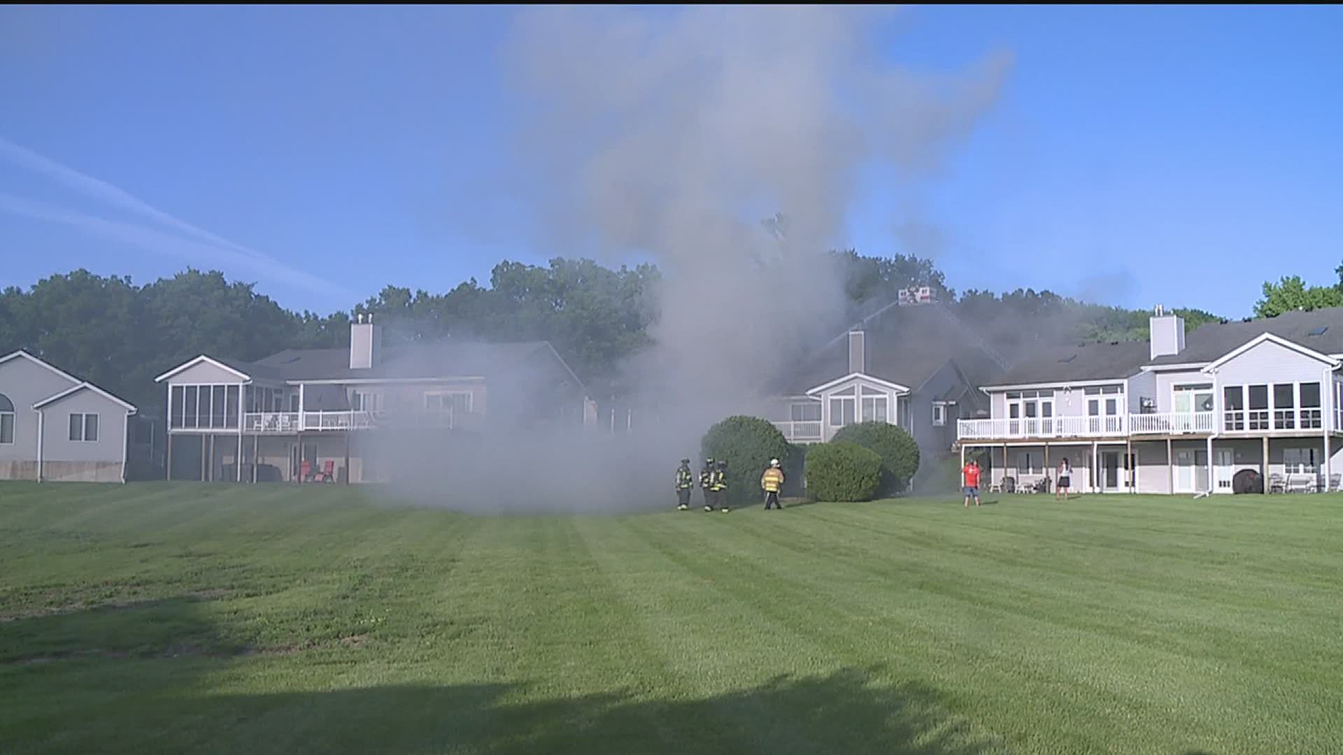 No injuries after home catches fire in Hampton Sunday night