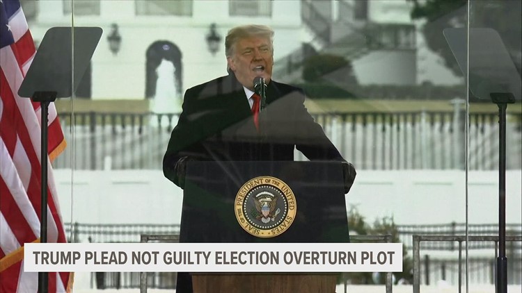 Trump pleads 'not guilty' to charges of plotting to overturn an election