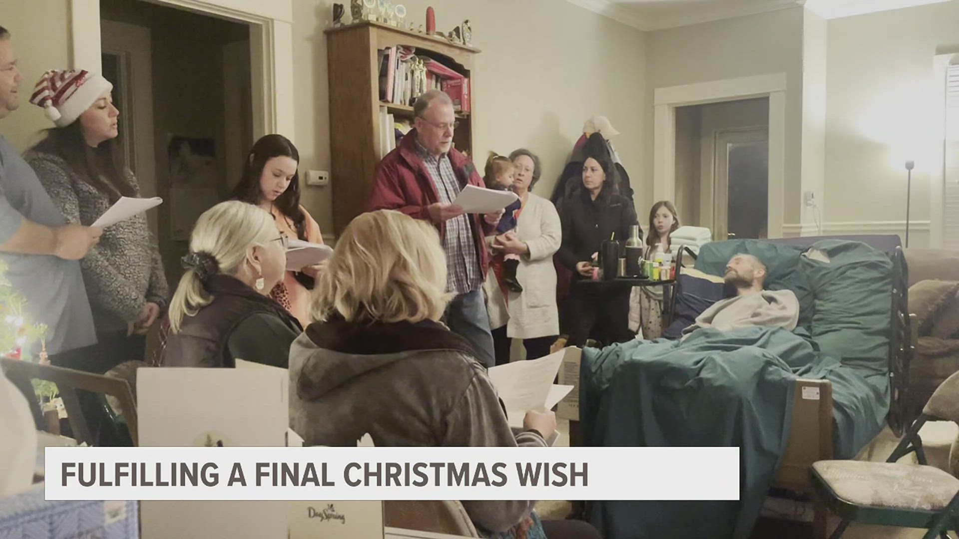 Cory Ziolkowski is in hospice care after battling cancer for years. His wife, Glenda, wanted to give him something special this holiday season.