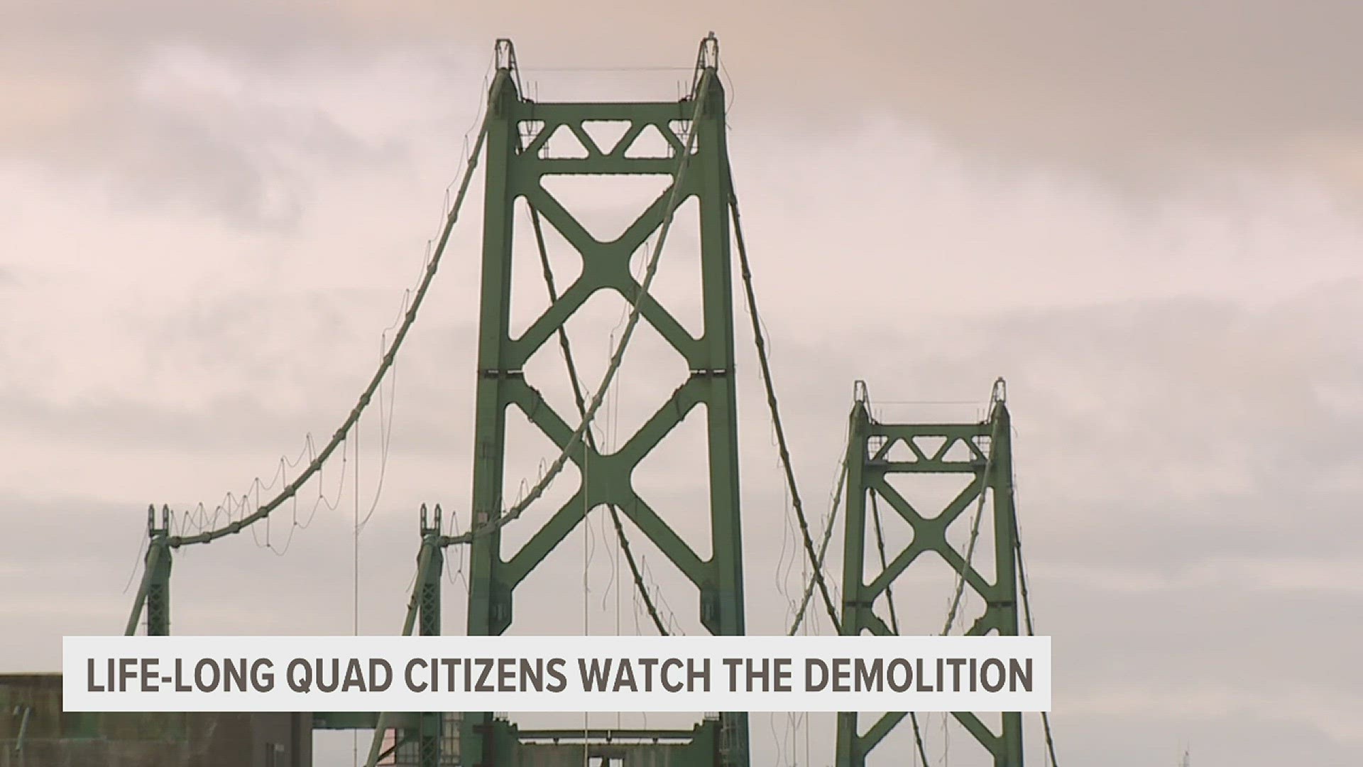 News 8 photojournalist Cesar Sanchez takes a look at a community holding a bittersweet celebration of the demolition of the I-74 bridge.