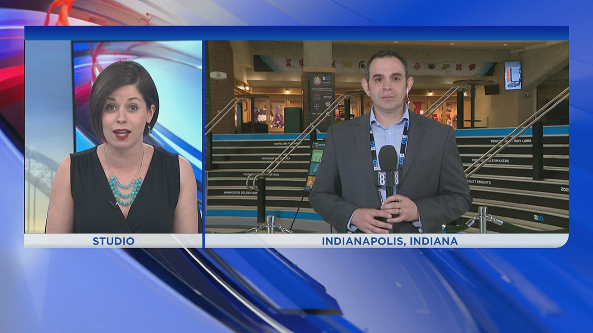 News 8's Sports Director Matt Randazzo was in Indianapolis to cover the tournament, which has now been canceled.