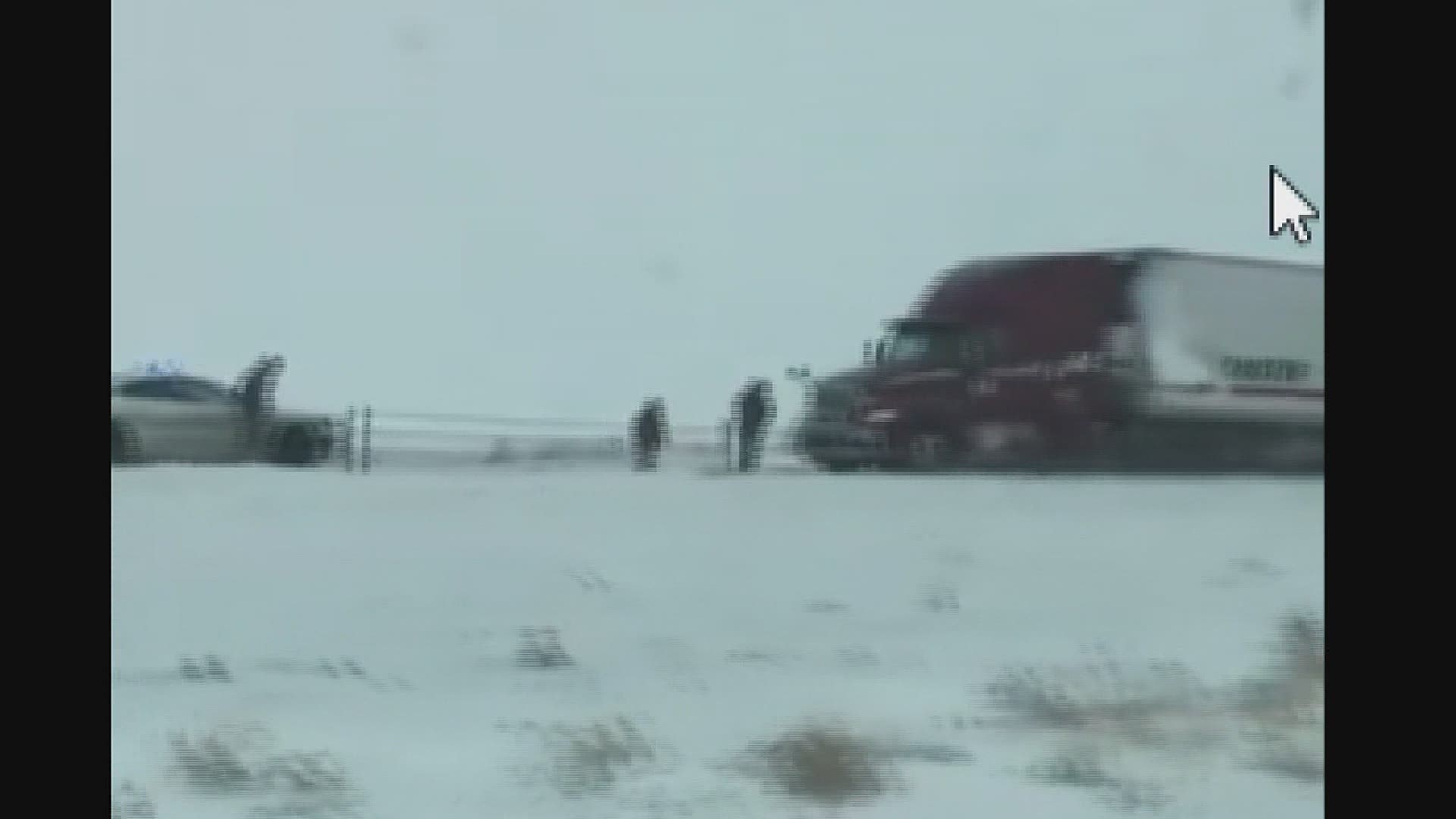 A total of 14 officers, seven ambulances and several tow trucks are responding to a multi-vehicle crash on I-80 near Newton.