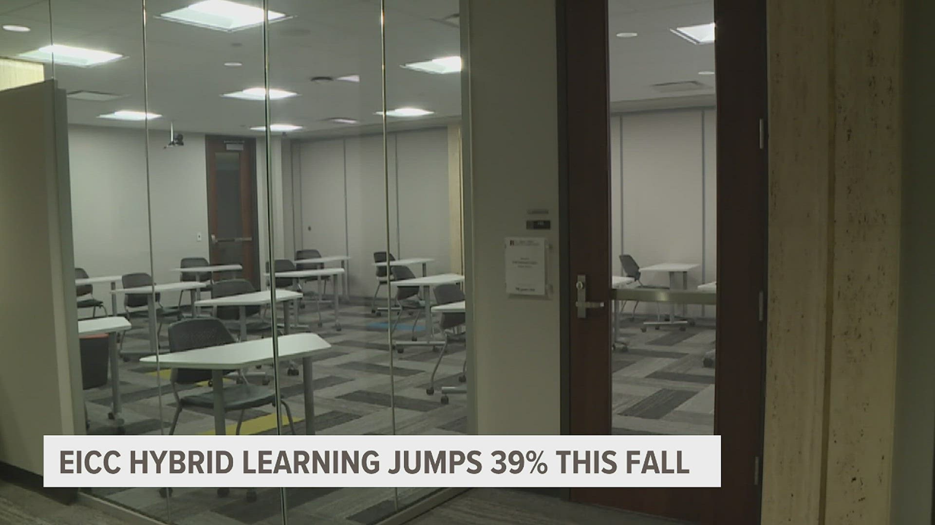 Data from the Iowa Department of Education shows fall enrollment dropped by less than a quarter of a percent this fall for the community colleges.