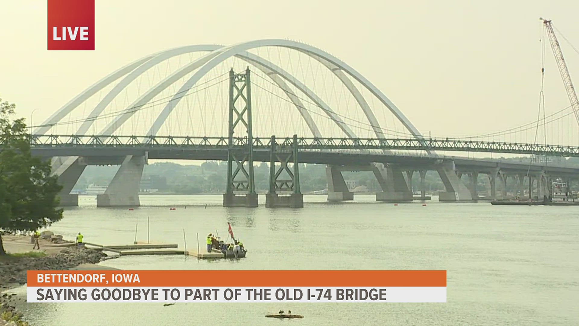 On Sunday, June 18, demolition crews took down the Illinois-bound side of the old I-74 Bridge. Hear from a longtime Quad Citizen recalling memories of the bridge.