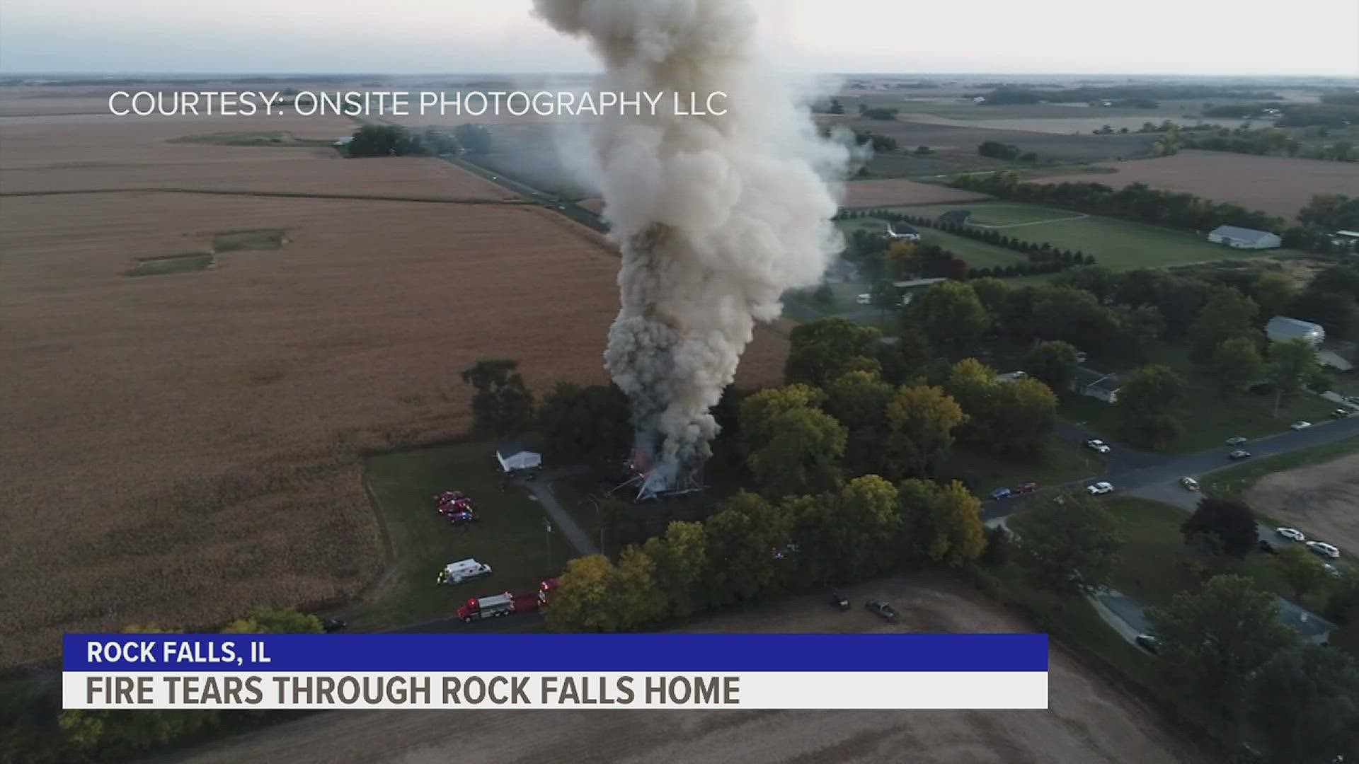 Although everyone was able to get out safely, the fire still did major damage to the home.