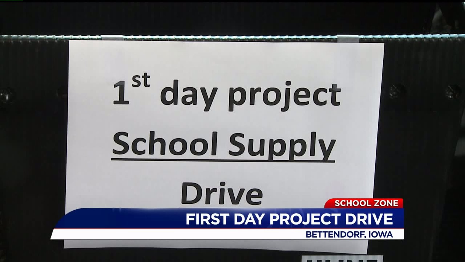 First Day Project School Supply Drive
