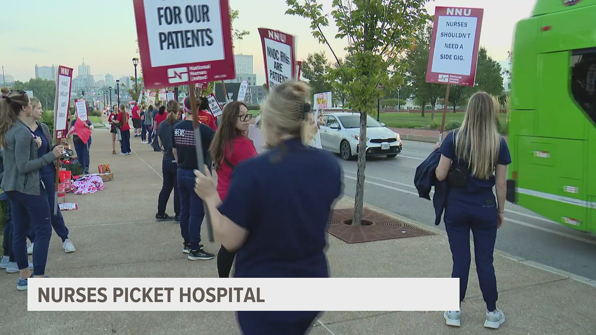 Workers say they are striking for not only patient safety but the safety of nurses as well. Nurse retention is another concern among picketers.