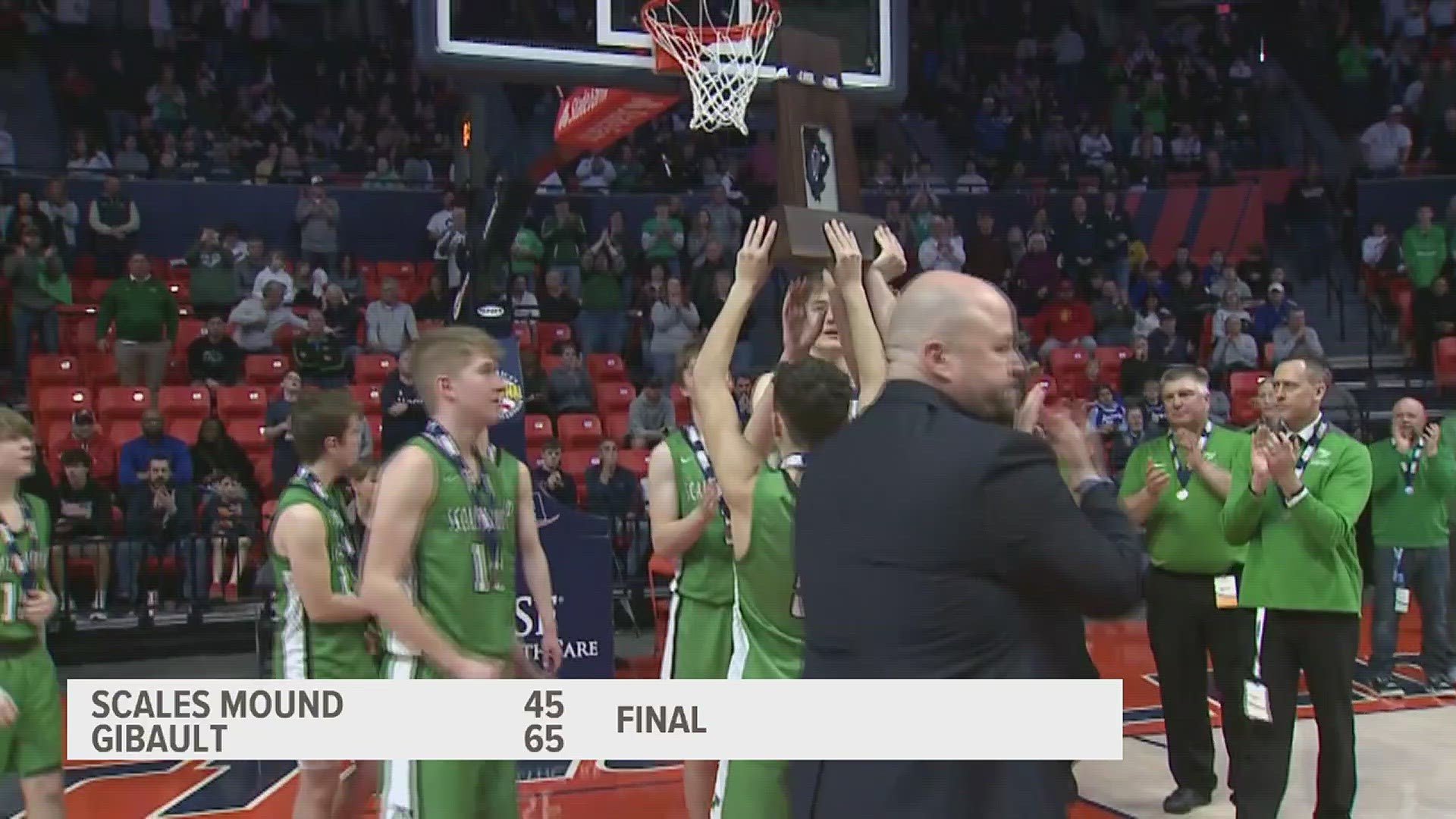Scales Mound fell to Gibault Catholic 65-45.