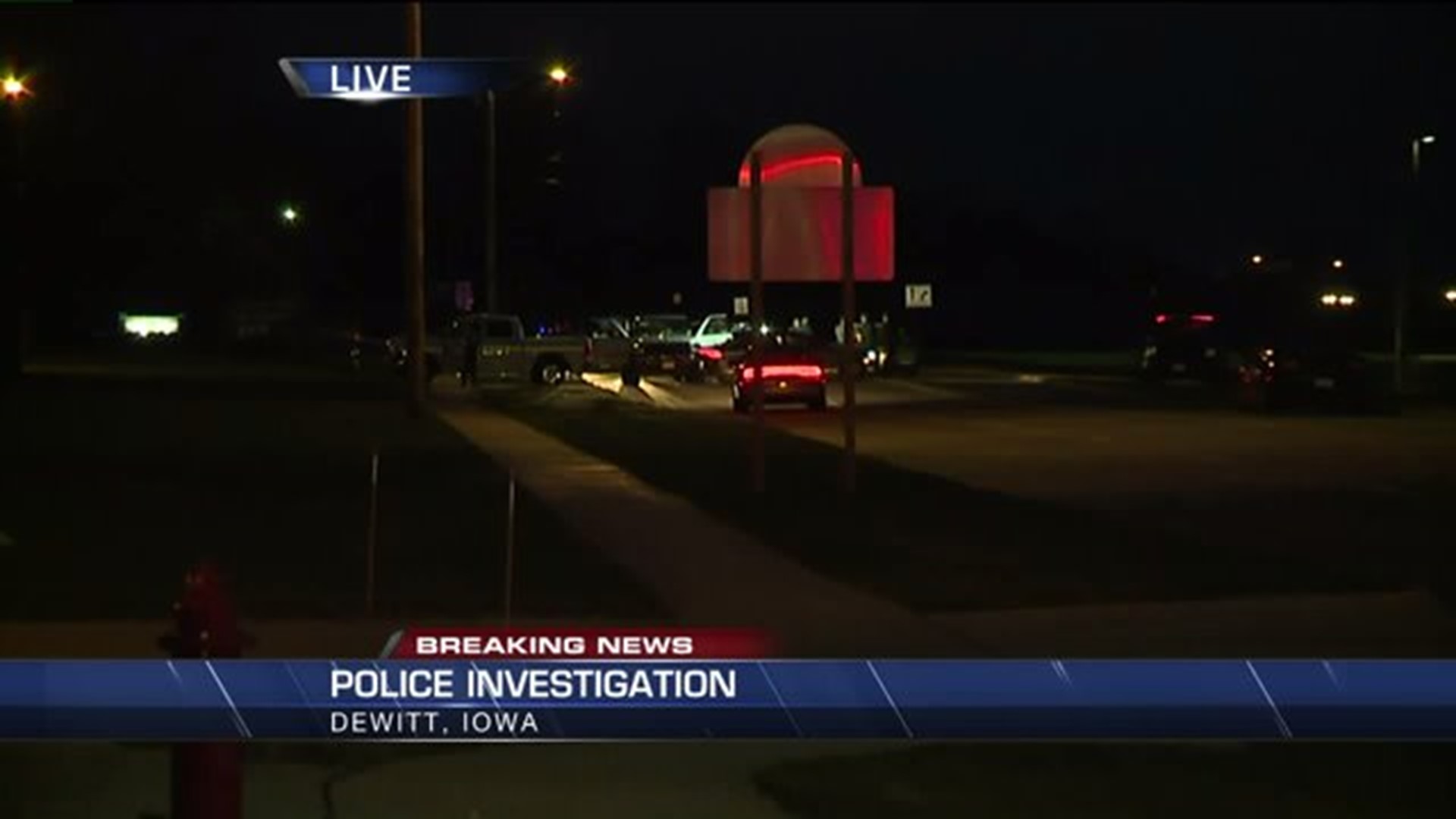 Standoff situation in DeWitt, Iowa