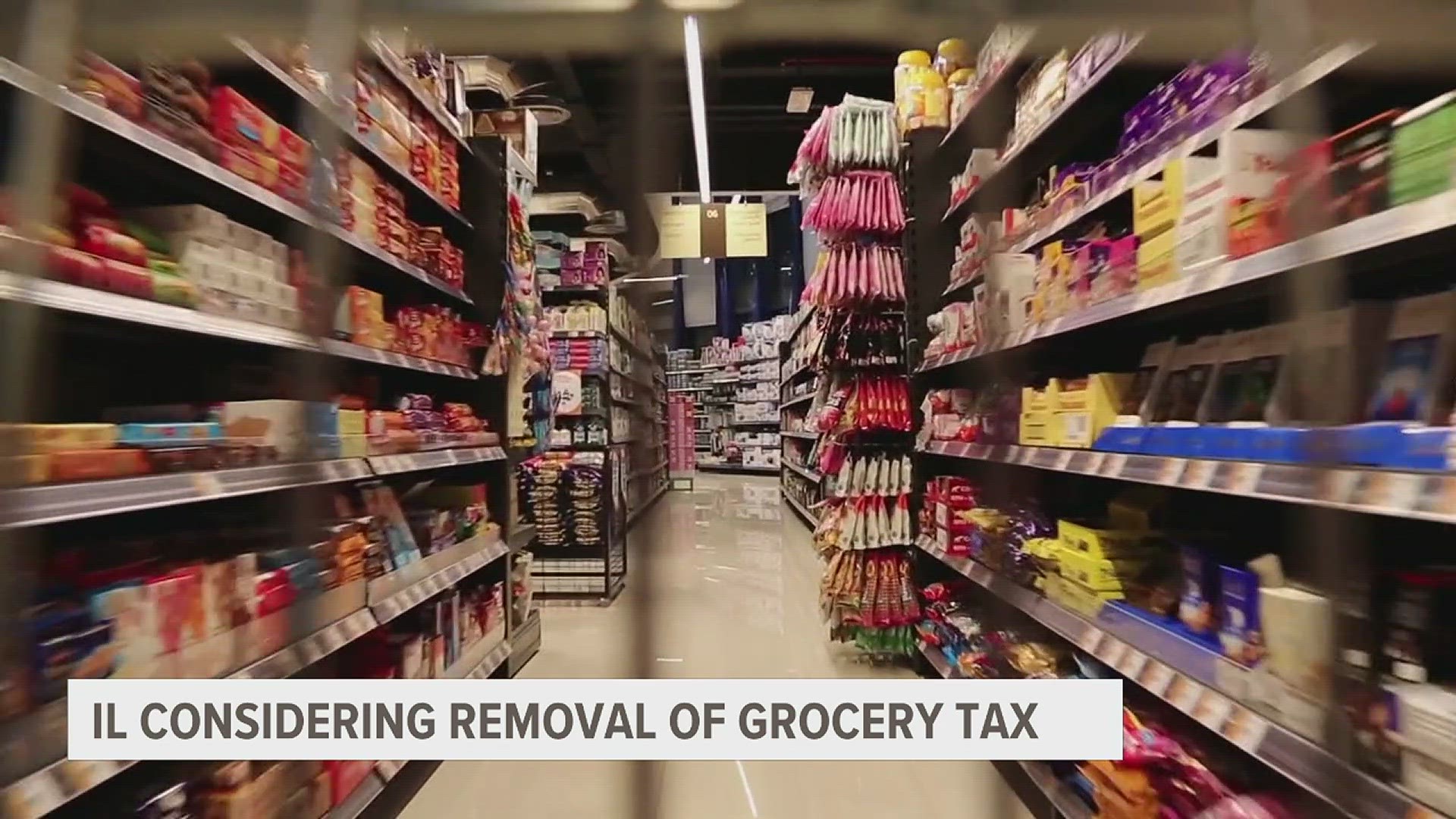 The proposal to remove the 1% grocery tax was made during the governor's budget address in February.