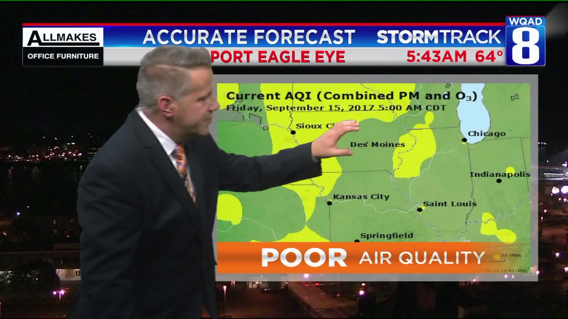 Eric explains why air quality is poor this morning