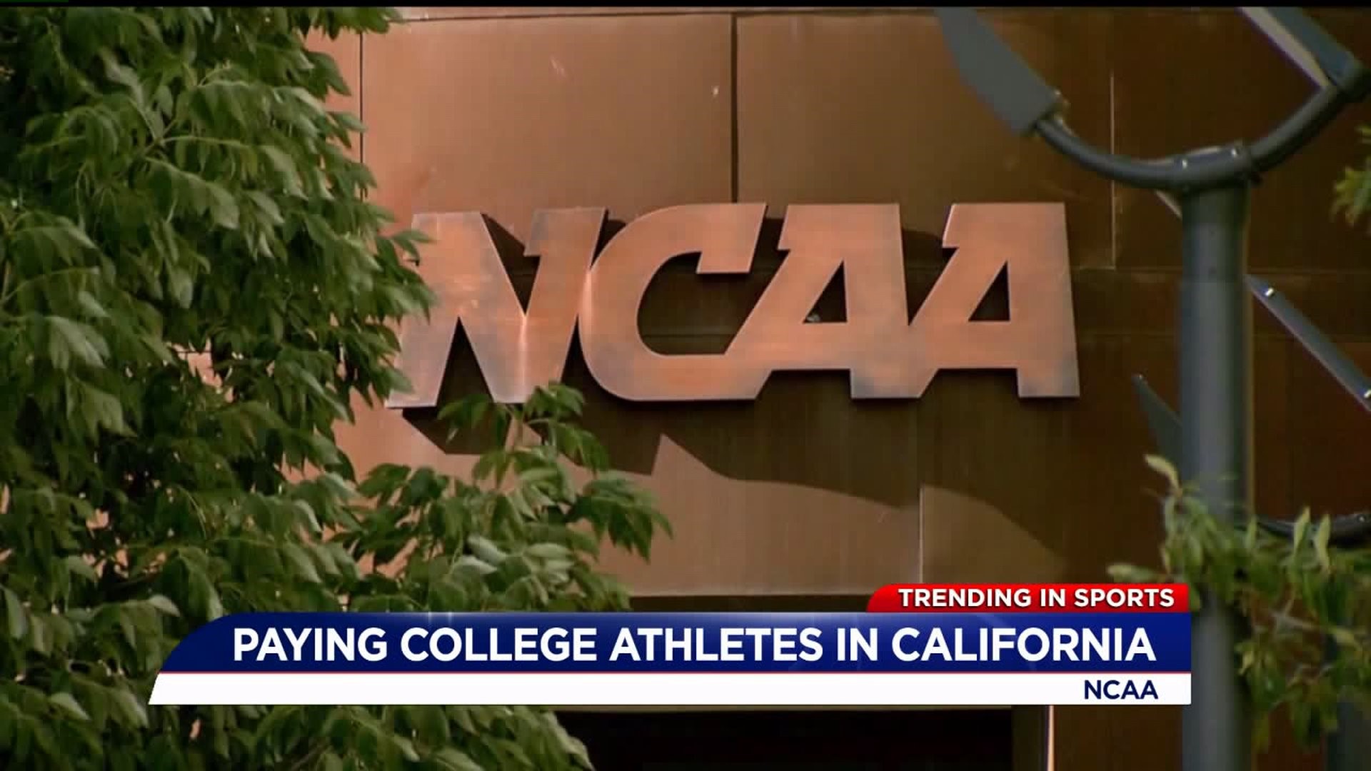 California just passed a law that allows college athletes to get paid