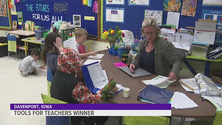 Tools for Teachers: Davenport elementary teacher wins $200 for her classroom