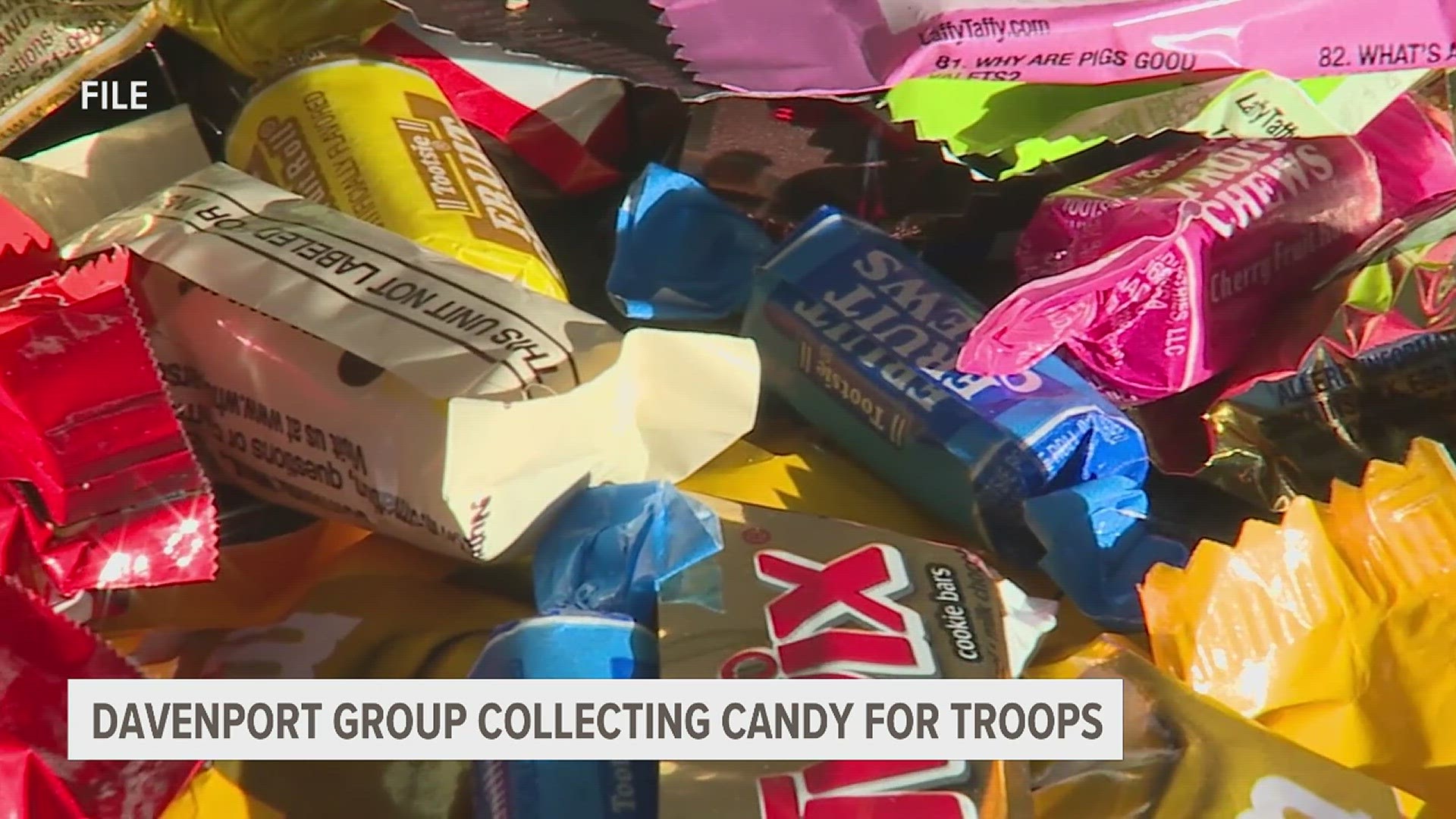 Leftover Halloween candy? Not a problem, just donate those tasty treats to Treats for Troops. Collected confections are sent to soldiers around the world.